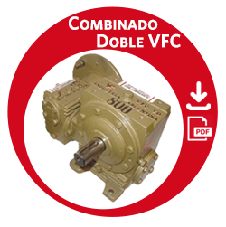 Combinado doble VFC - Sin fin y corona